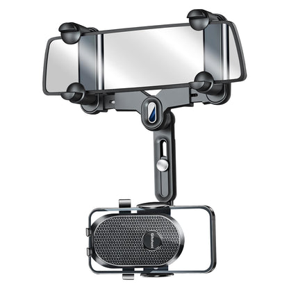 Gitohoni Rearview Mirror Phone Holder for Car - 360° Rotating and Retractable Mobile Phone Mount for Cars Rear View Mirrors Adjustable GPS Holders for Auto Visor