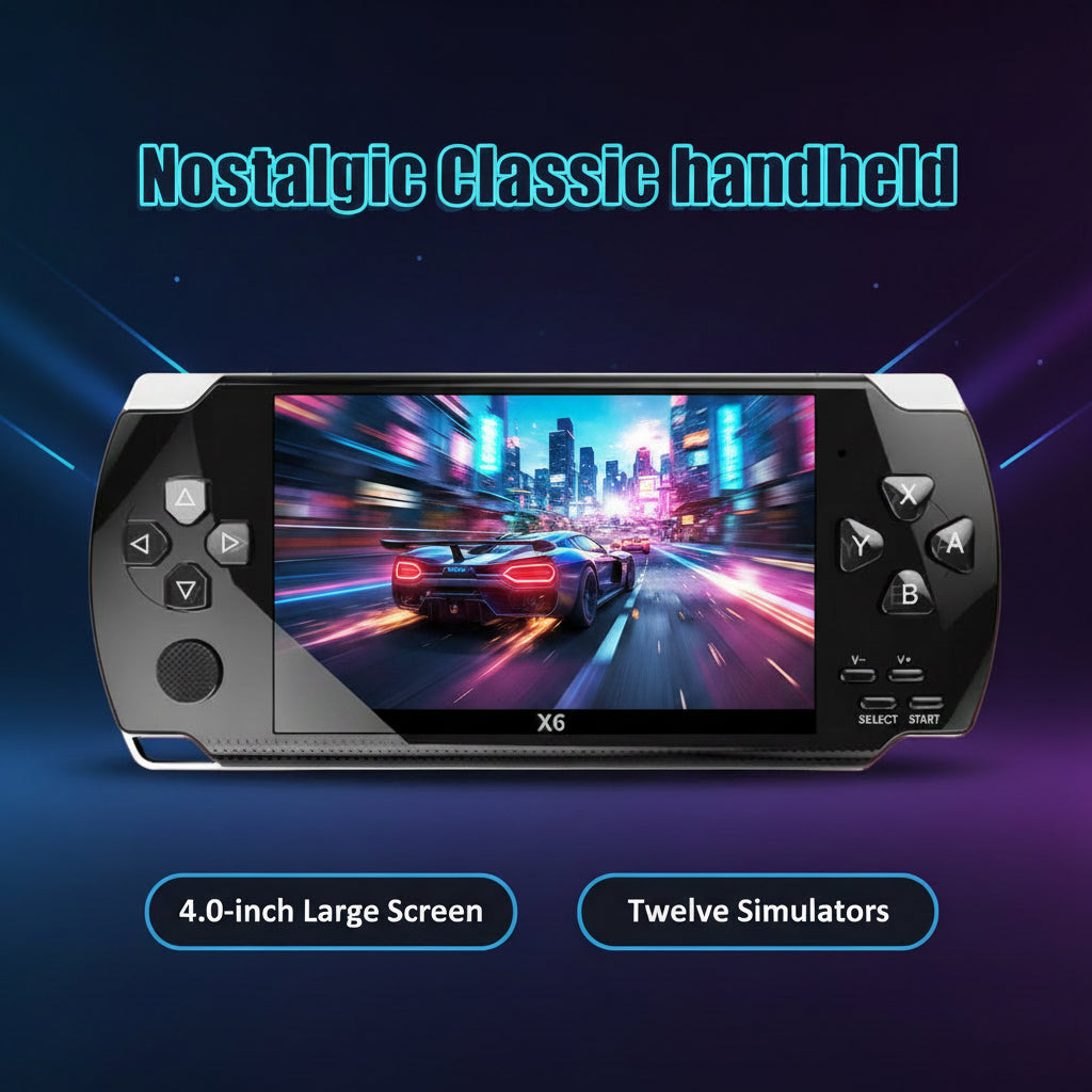 X6 Handheld Portable Game Console with 1500 Games