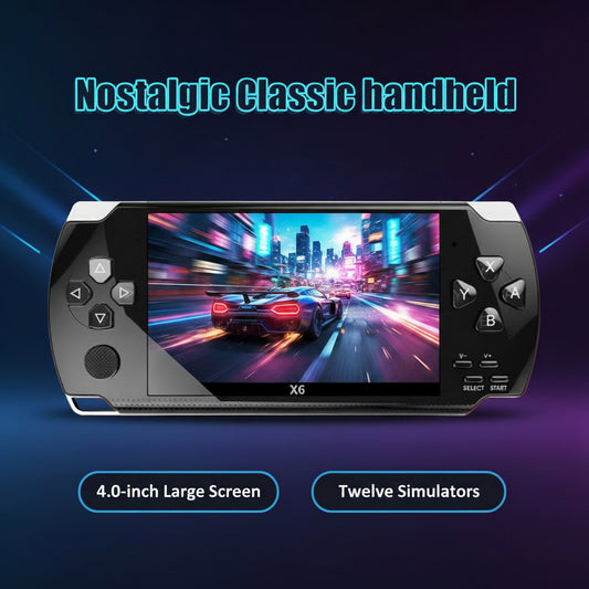 X6 Handheld Portable Game Console with 1500 Games